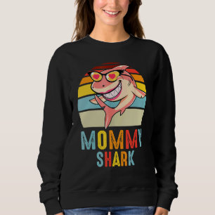 Mamma Shark Vintage Retro Shark Mors dag T Shirt