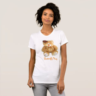 Mamma-shirt med Nalle och Butterfly HUG T Shirt