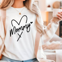 Mamma Simple Modern Script Typography Heart