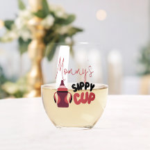 Mamma Sippy Kopp Funny Stemless Vin Glass