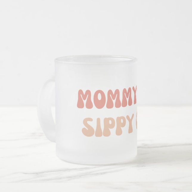 Mamma Sippy Kopp - Laga Vin-etiketter för New Moms (Framsida vänster)