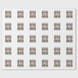 Mamma Sjuksköterska Blommig Vintage Citat Design_1 Presentpapper