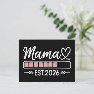 Mamma ska bli. 2026 Graviditetsannonsering Mamma  Meddelande Vykort