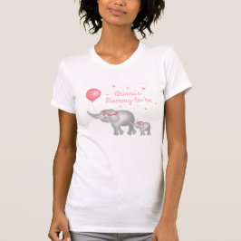 Mamma ska vara elefant Mamma & Flicka babyskor T Shirt