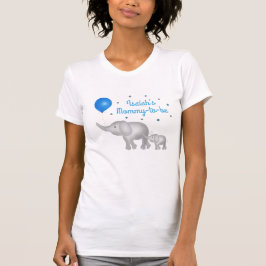Mamma ska vara elefant Mamma & Pojke babyskor T Shirt