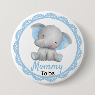 Mamma ska vara New mamma Pojke Shower Elephant Blu Knapp