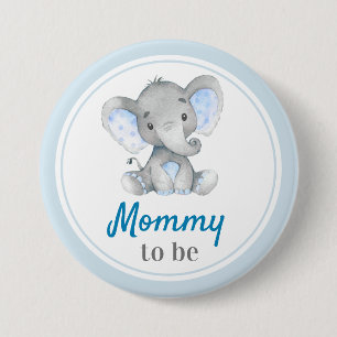 Mamma ska vara New mamma Pojke Shower Elephant Blu Knapp