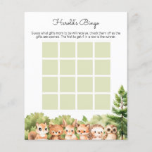 Mamma ska vara presenter Bingo Boy Shower Games