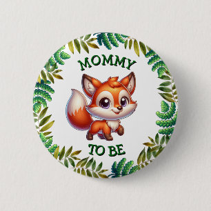 Mamma skall   Woodland Thworthy Baby Shower Knapp