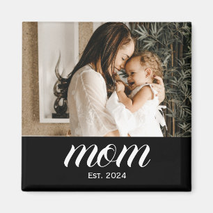 Mamma skapade foto presentmagnet magnet