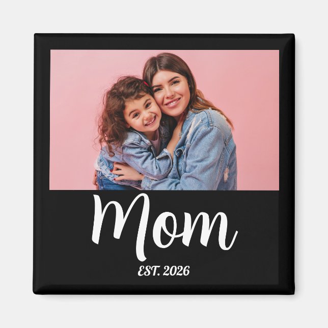 Mamma skapade fotopresent magnet (Framsidan)