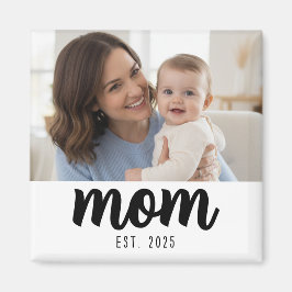 Mamma skapade fotopresent magnet