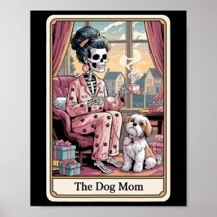 Mamma Skeleton Tarot Card-Djurälskare Ljusare Poster