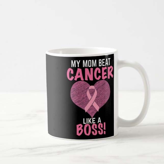 Mamma slog bröstcancer - överlevaremedvetenhet  kaffemugg (Höger)