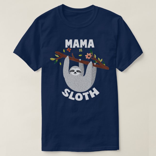 Mamma Sloth Matching Family för menwomen  T Shirt (Design framsida)