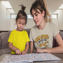 Mamma snabbare än en Cheetah som jagar kaffe T Shirt