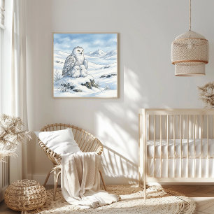 Mamma Snöugglans och Ugglornas Daghjem Poster