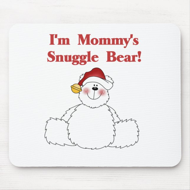 Mamma Snuggle Bear T-shirts och Gifts Musmatta (Framsidan)