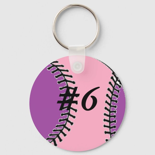 Mamma Softball Keychain Nyckelring (Framsida)