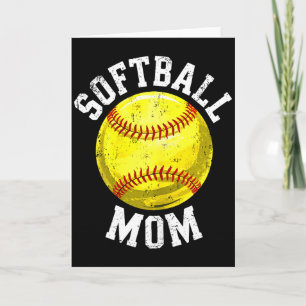 Mamma Softboll Tröja Kvinnor Softboll Älskare Mamm Kort