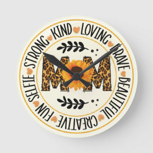 Mamma Solros Rund Klocka