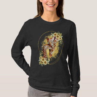 Mamma Solros  Safari Afrika Djur Barn Baby Giraff T Shirt