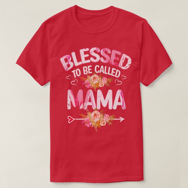 mamma som är välsignad för att kallas mamma 1 t shirt (Design framsida)