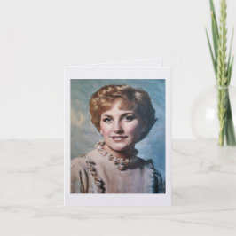 Mamma som datormålning i olja med impasto-teknik kort
