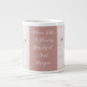 Mamma som en blomsterspecialitet Mugg Jumbo Mugg