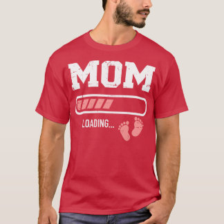 Mamma som lastar baby fötter t shirt