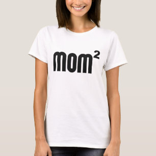 Mamma som Mom2 Exponentially kvadreras T Shirt