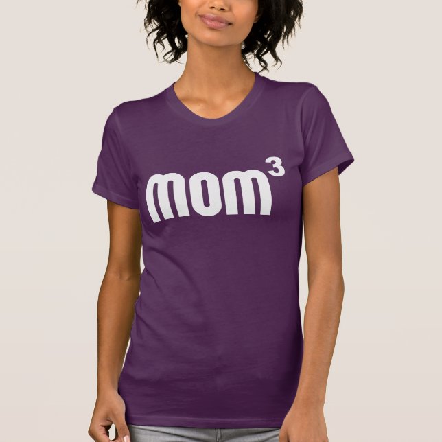 Mamma som Mom3 Exponentially skära i tärningar Tröja (Framsida)