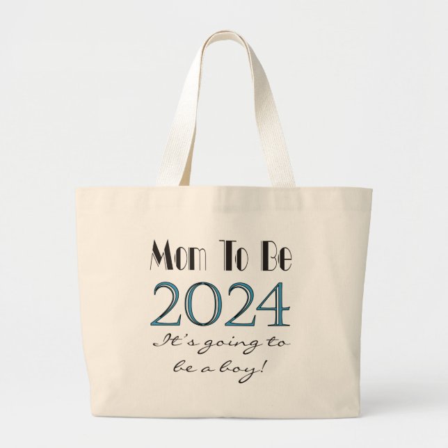 Mamma som ska bli framtida Mamma 2024 Tote bags Jumbo Tygkasse (Framsidan)