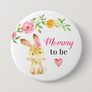 Mamma som ska bli New Momma Bunny Rabbit Baby Show Knapp