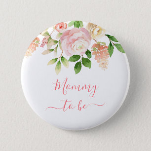 Mamma som ska bli Rosa ros Elegantens Blommigt i n Knapp