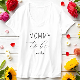 Mamma som ska vara babyvisare, minimalistisk t shirt