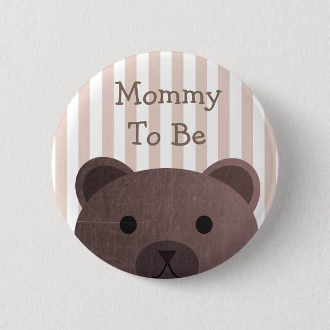 Mamma som ska vara knapp Bear Woodlands Themme (Framsida)