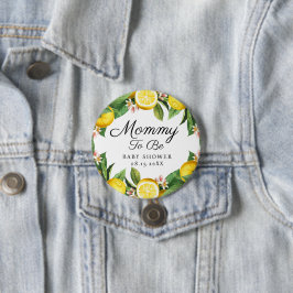 Mamma som ska vara Lemon Citrus Summer Baby Shower Knapp