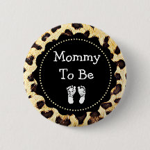 Mamma som ska vara leopard Print Baby Shower