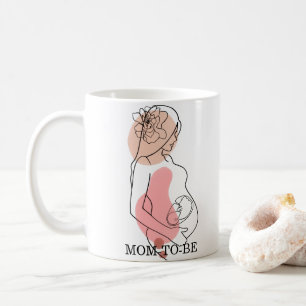 Mamma som ska vara Personlig LineArt Boho Mugg