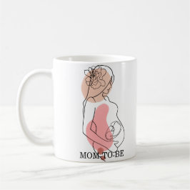 Mamma som ska vara Personlig LineArt Boho Mugg