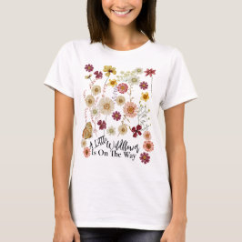 Mamma som ska vara Rustic Boho Wildblomma T Shirt