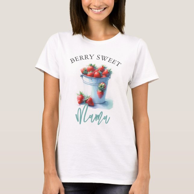 Mamma som ska vara Shirts Berry Sweet Mamma T Shirt (Framsida)