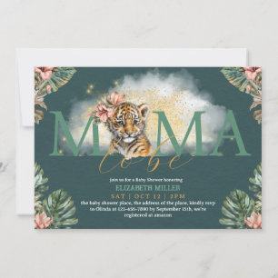 Mamma som ska vara tigerväxt för djurens Vild Flic Inbjudningar