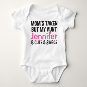 Mamma som tas men min Moster är kute och en Anpass T Shirt