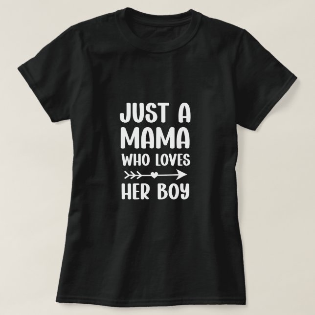 Mamma son matchningsutrustning Mors dag Gift T Shirt (Design framsida)