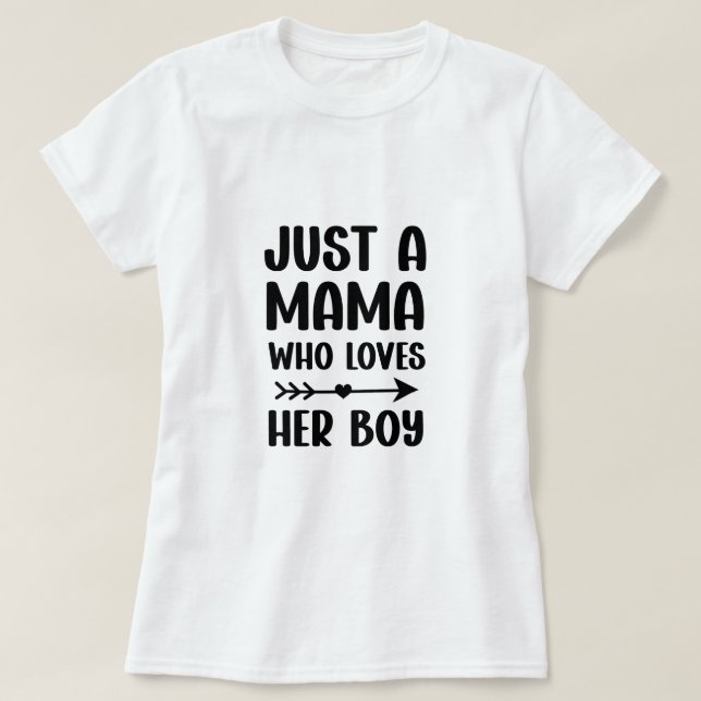 Mamma son matchningsutrustning Mors dag Gift T Shirt (Design framsida)