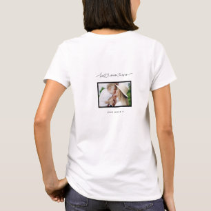 Mamma söt, modern fotogåva med skript t shirt