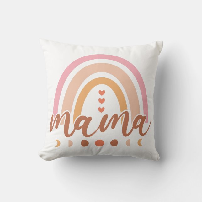 Mamma Söt Rainbow Kudde (Framsida)