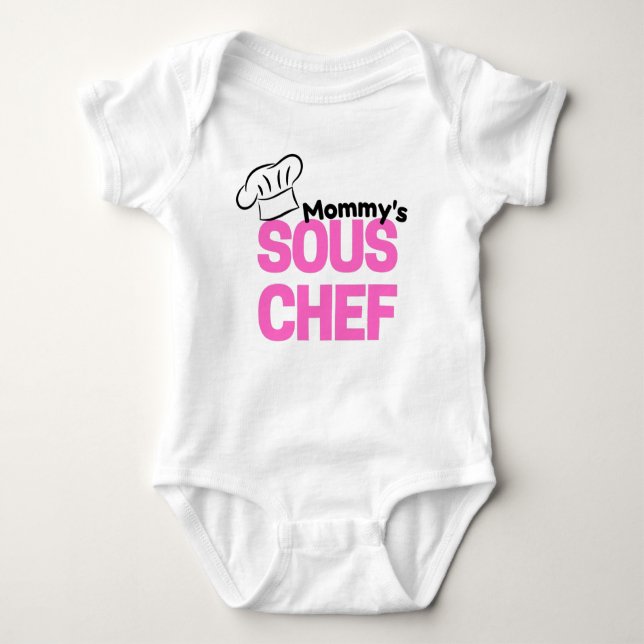 mamma Sous Chef Future Cooking Assistant T Shirt (Framsida)
